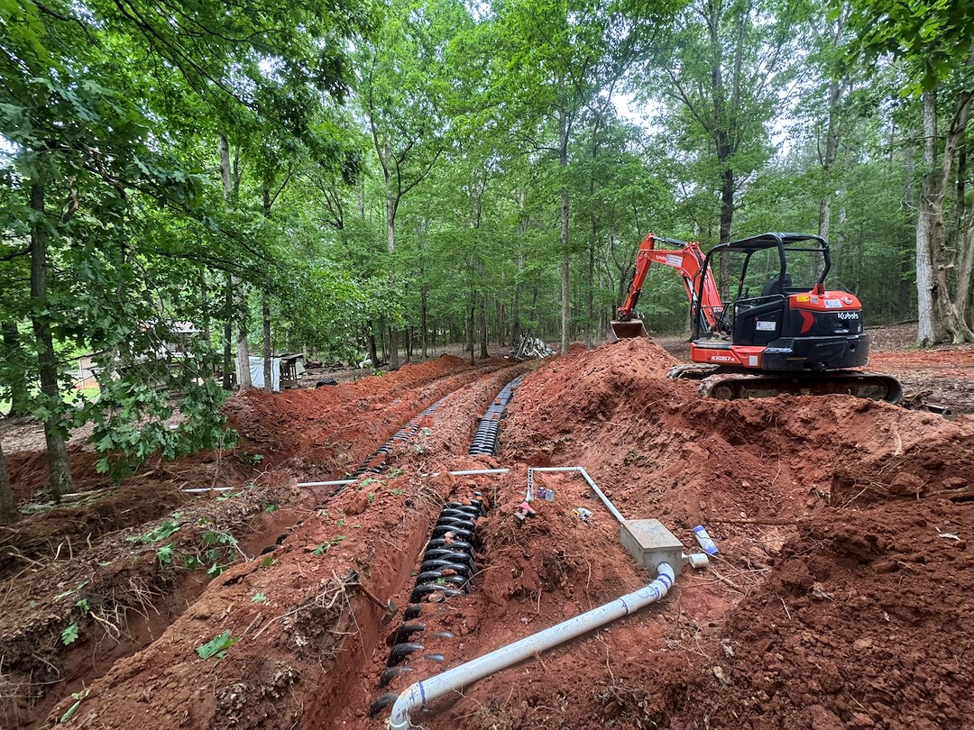 Failed Conventional Septic System Converted to Pump System in Jackson County, GA Thumbnail